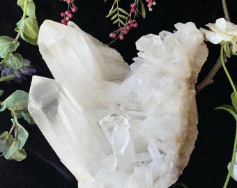 XL Himalayan Clear Quartz on Matrix – 5.8lb A++ Grade Natural Crystal Cluster for Energy Work, Meditation, Rare Mineral Decor & Collectors