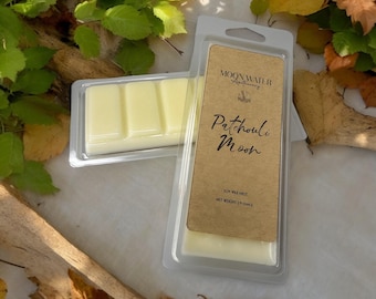 PATCHOULI MOON Wax Melts – Organic Soy wax | Witchy Hippie Scent | Dark Patchouli Nag Champa Egyptian Amber – Hand Made | long Lasting 90hr