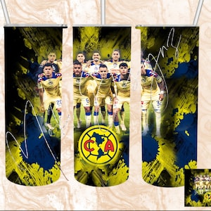 America Tumbler 2023, Mexican Soccer Team, Tumbler Wrap,club America, tumbler, Soccer, Soccer Team, PNG
