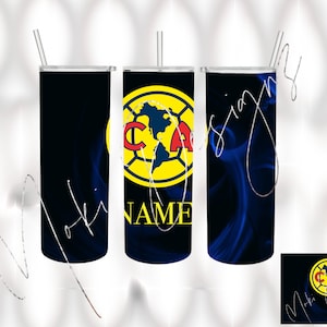America Tumbler,Mexican Soccer Team, Tumbler Wrap,club America, tumbler, Soccer, Soccer Team, PNG