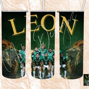 Club Leon , Mexican Soccer Team, Tumbler Wrap,club Leon, tumbler, Soccer, Soccer Team, PNG, Leon