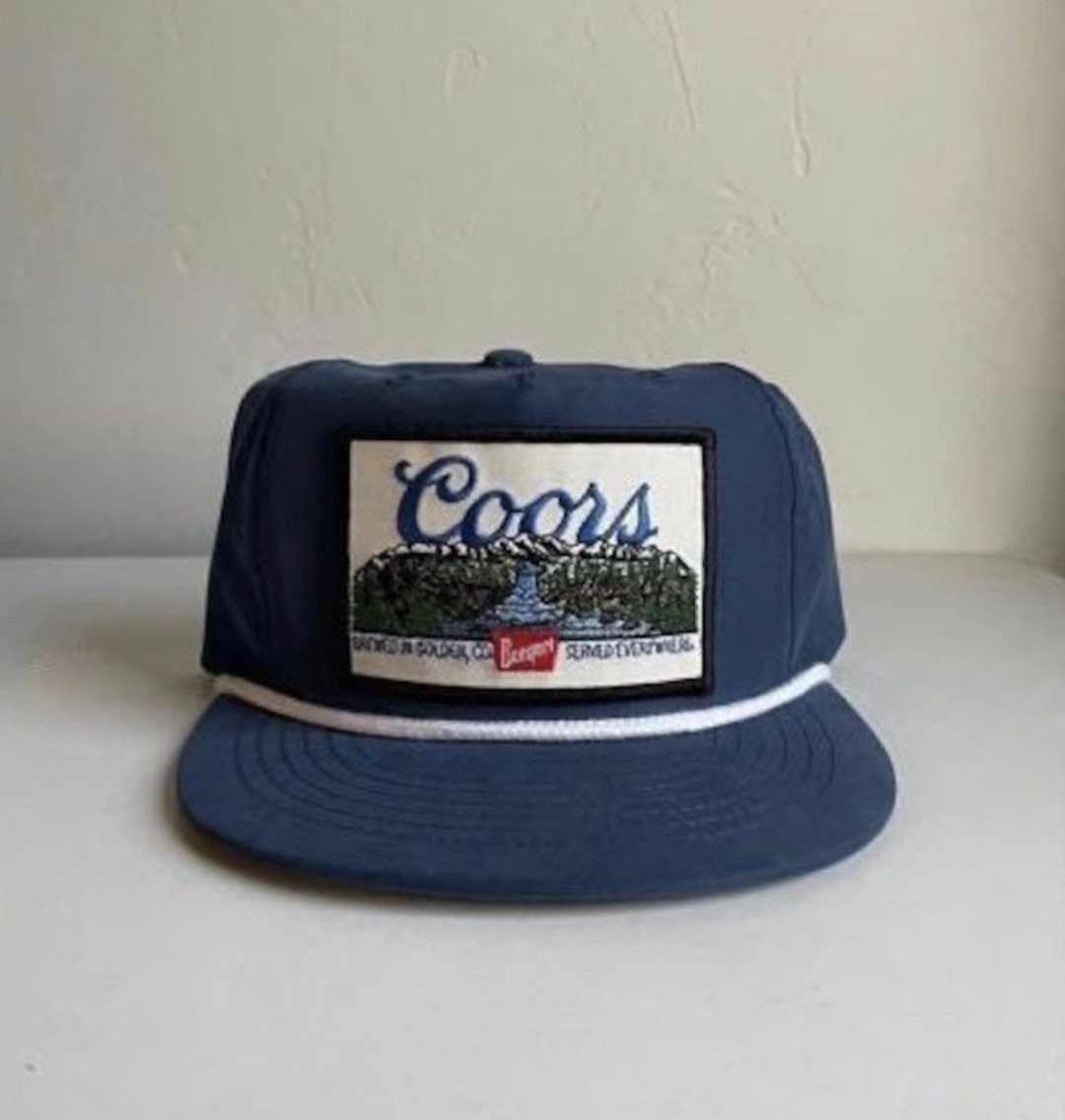 Original Coors Banquet Landscape Patch on Navy Rope Hat With Etsy