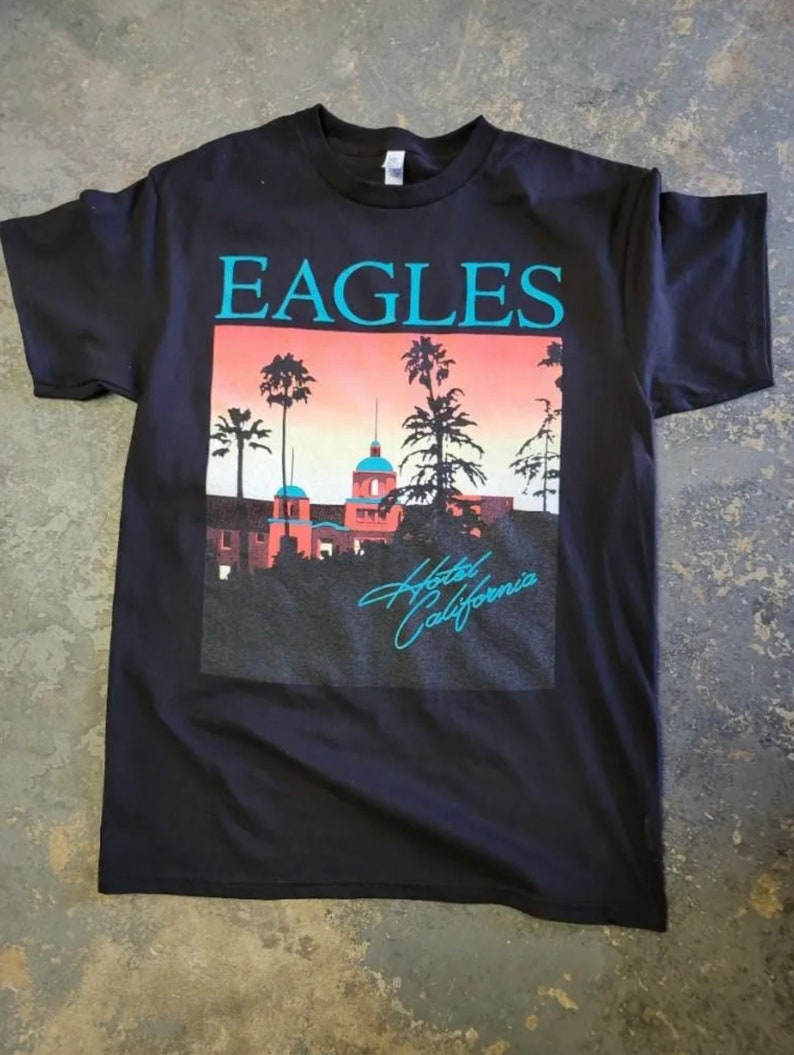 California Style Eagles Band Tshirt Etsy