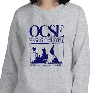 OCSE - 社会平等のための地図製作者協会 - ウエスト ウィング ファン セーター