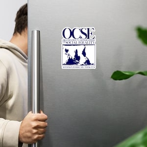 Organization of Cartographer&#39;s for Social Equality - West Wing Fan Magnet