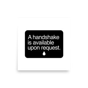 A Handshake is Available Upon Request - Severance Fan Poster