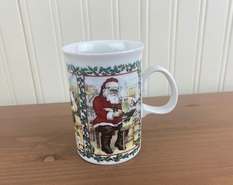 Taza de cerámica Dunoon con la inscripción "Feliz Navidad" - Hecha en Escocia