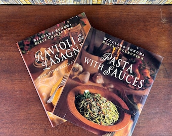 Williams Sonoma Pasta Collection Cookbooks: Pasta, and Sauces, Ravioli and Lasagne, Williams Sonoma Kitchen - Each Sold Separately