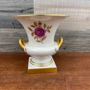 Vintage Rhodora Lenox Floral Trophy Vase | Art Nouveau Decor Vase | Lenox Trophy Vase | Lenox Floral Vase