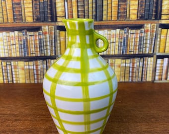 Anthropologie Handpainted Lime Milos Vase | Minimalist Decor | Mini Vase |