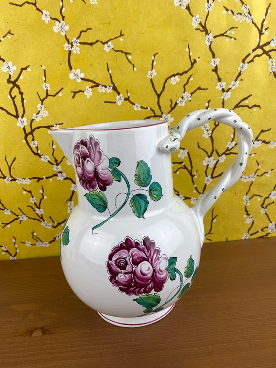 Vintage Tiffany & Co. Strasbourg Flowers Pitcher With Snake Handle