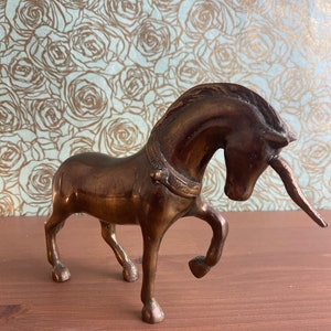 Brass Unicorn Figurine