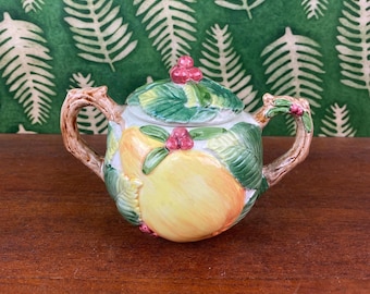 Azucarero navideño vintage con forma de pera de Fitz & Floyd