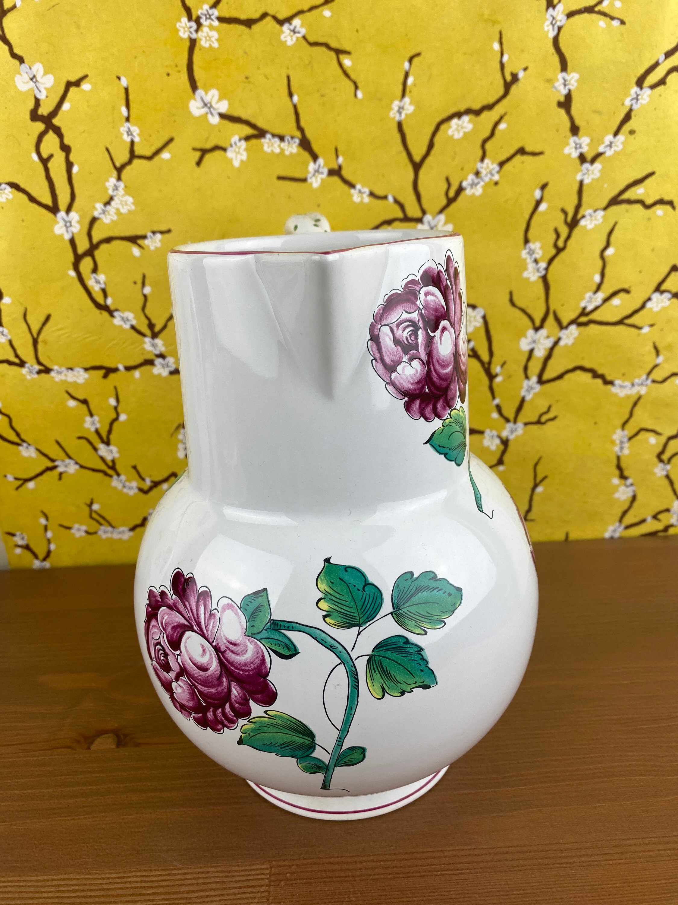Vintage Tiffany & Co. Strasbourg Flowers Pitcher With Snake Handle