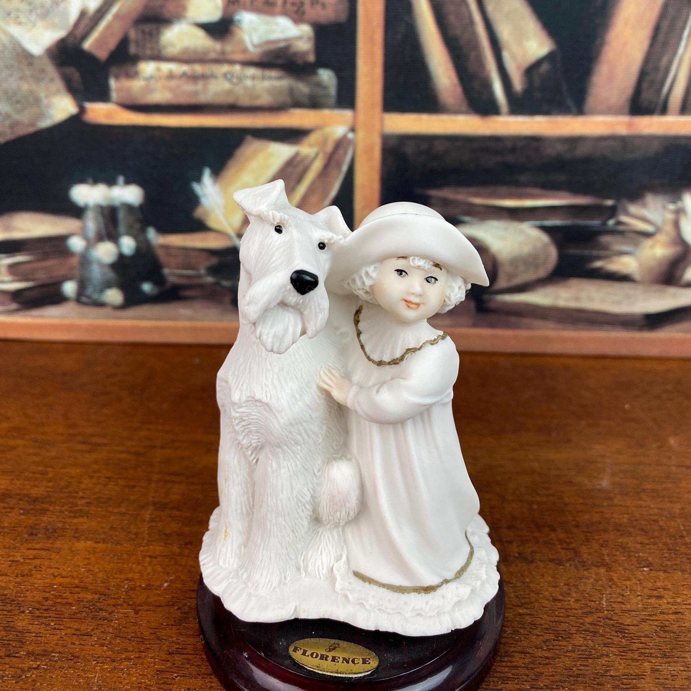 Giuseppe Armani Figurine: Girl With Dog, Florence Collection - Etsy