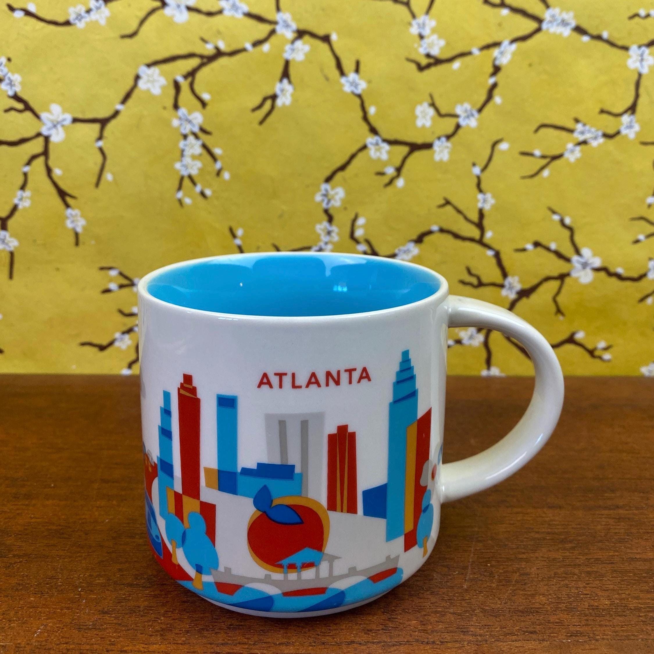 Starbucks Dining | New Starbucks You Are Here Collection Atlanta Mug | Color: Blue/White | Size: Os | Closetofmoi's Closet
