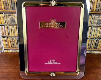 Madison Collection  Art Deco Solid Brass Picture Frame, Art Deco Design Photo Frame