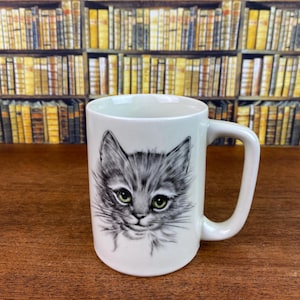 Vintage Otagiri Cat Coffee Mug, Cat Lady Mug, Whimsical Mug, Cat Lover Mug, Otagiri Cat Mug