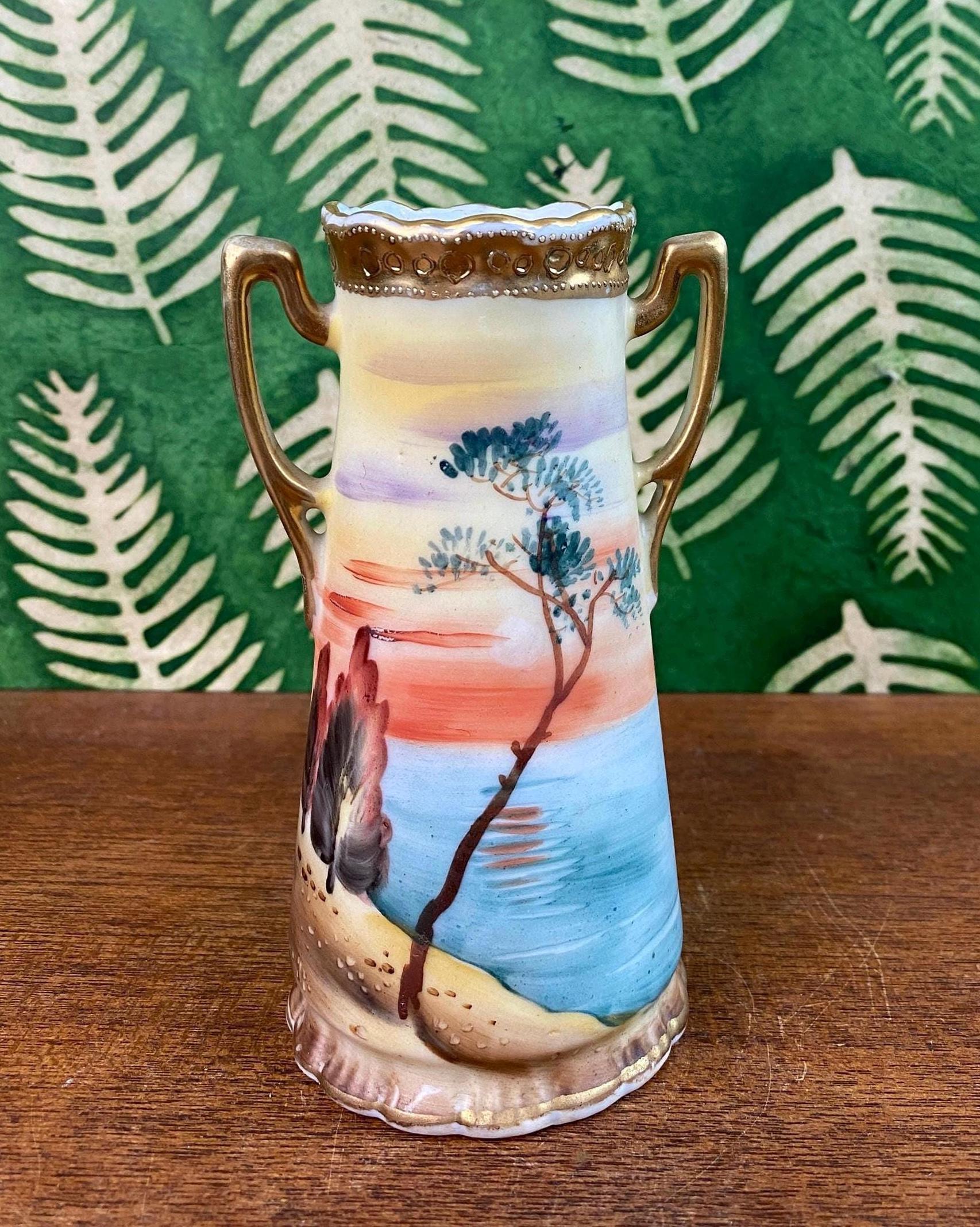 Antique nippon vase - Etsy 日本
