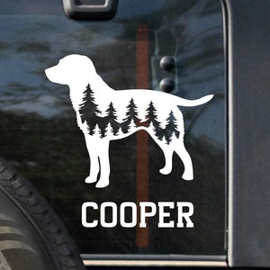 Custom Labrador Decal Car Decal Labrador Sticker Durable Waterproof Vinyl Sticker for Car Window Decal Laptop Decal Water Bottle Decal