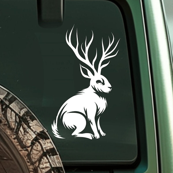 Jackalope Decal Jackalope Sticker for Car Window Cryptid Decal Cryptid Sticker for Jeep Decal Cryptid Lover Gift For Jackalope Lover Truck