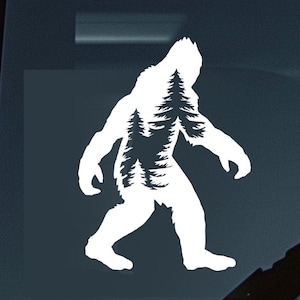Bigfoot Decal Car Decal Bigfoot Sasquatch Yeti Sticker Durable Waterproof Vinyl Sticker for Car Laptop Water Bottle Jeep Decal Truck Decal