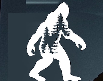 Bigfoot Decal Car Decal Bigfoot Sasquatch Yeti Sticker Durable Waterproof Vinyl Sticker for Car Laptop Water Bottle Jeep Decal Truck Decal
