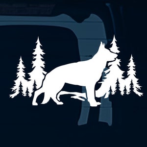 Calcomanía de perro pastor alemán para coche, calcomanía de pastor alemán, calcomanía de vinilo resistente al agua para coche, portátil, botella de agua, Hydro Flask