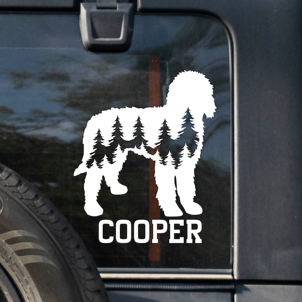 Custom Goldendoodle Decal Car Decal Labradoodle Sticker Durable Waterproof Vinyl Sticker for Car Window Decal Laptop Decal Water Bottle