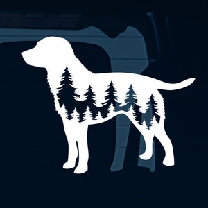 Labrador Decal Car Decal Labrador Sticker Vinyl Sticker for Car Window Decal Laptop Decal Water Bottle Decal Gift for Lab Owner Gift