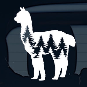 Alpaca Decal Alpaca Stickers Car Decal Car Sticker Durable Waterproof Vinyl Sticker for Car Window Sticker Laptop Water Bottle Decal
