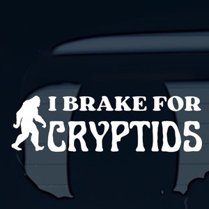 Cryptid Decal Car Decal Bigfoot Sasquatch Sticker Durable Waterproof Vinyl Jackalope Sticker for Car Mothman Sticker Cryptid Truck Decal