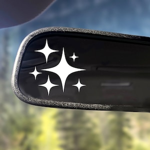 Stars Tiny Decal Car Mirror Stickers Mirror Decal Vehicle Decals Car Decals for Women Sticker Easter Egg Decal Tiny Car Mirror Sticker