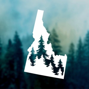 State IDAHO Decal | Idaho Sticker Car Decal United States Sticker Durable Waterproof Vinyl Sticker for Car Laptop Water Bottle