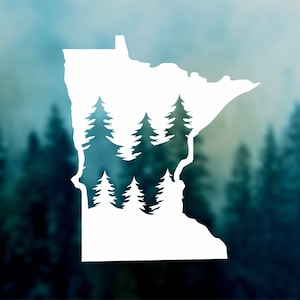State MINNESOTA Decal | Minnesota Sticker Car Decal United States Sticker Durable Waterproof Vinyl Sticker for Car Laptop Water Bottle