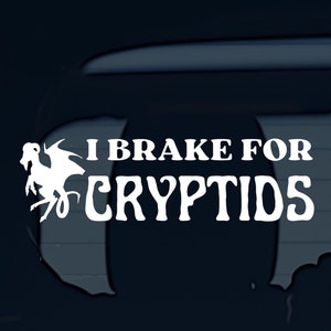 Jersey Devil Cryptid Decal Car Decal Bigfoot Sasquatch Sticker Durable Waterproof Vinyl Jackalope Sticker for Car Mothman Sticker Cryptid