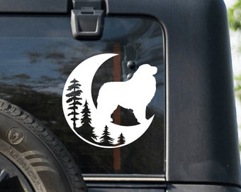 Great Pyrenees Dog Car Window Decal Waterproof Vinyl Car Sticker for Pyrenean Mountain Dog Owner Water Bottle Sticker Laptop Decal Truck