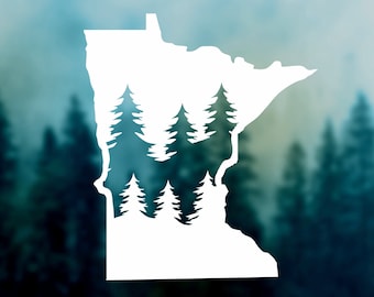State MINNESOTA Decal | Minnesota Sticker Car Decal United States Sticker Durable Waterproof Vinyl Sticker for Car Laptop Water Bottle