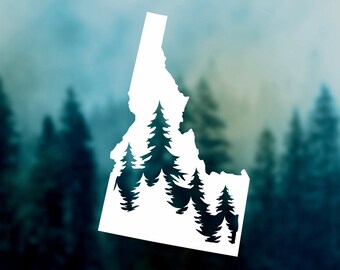 State IDAHO Decal | Idaho Sticker Car Decal United States Sticker Durable Waterproof Vinyl Sticker for Car Laptop Water Bottle