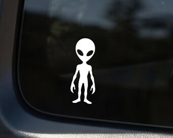 Mini Alien Decal Alien UFO Car Window Sticker Cryptid Decal Gift For Cryptid Fan Sticker Alien Cryptid Car Accessories Alien Gift Hidden