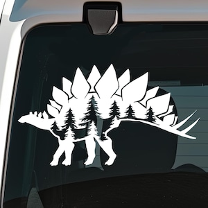 STEGOSAURUS Dinosaur Decal Car Decal Stegosaurus Dino Sticker Durable Waterproof Vinyl Sticker for Car Laptop Water Bottle bild 1