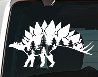 STEGOSAURUS Dinosaur Decal Car Decal Stegosaurus Dino Sticker Durable Waterproof Vinyl Sticker for Car Laptop Water Bottle