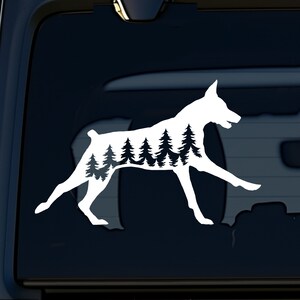 Doberman Dog Decal Car Decal Doberman Sticker Durable Waterproof Vinyl Sticker for Car Window Decal Laptop Decal Water Bottle Decal