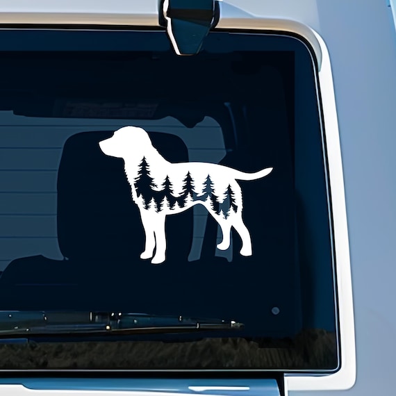 Labrador Decal Car Decal Labrador Sticker Vinyl Sticker for Car Window Decal Laptop Decal Water Bottle Decal Gift for Lab Owner Gift
