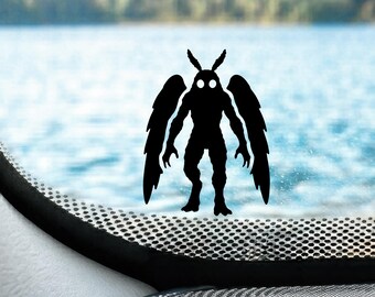 Mini Mothman Decal Moth man Car Window Sticker Cryptid Decal Gift For Mothman Fan Cryptid Sticker Cryptid Car Accessories Mothman Gift