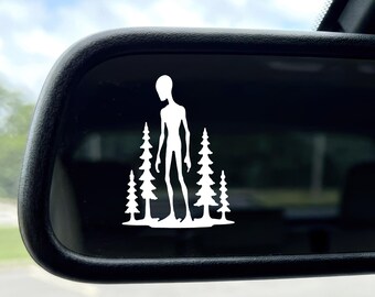 Mini Tall Man Decal Tallman Car Window Sticker Cryptid Decal Gift For Cryptid Fan Sticker Alien Cryptid Car Accessories Tall Man Gift Hidden