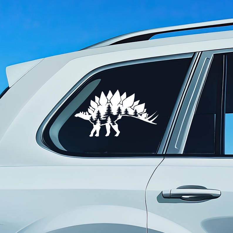 STEGOSAURUS Dinosaur Decal Car Decal Stegosaurus Dino Sticker Durable Waterproof Vinyl Sticker for Car Laptop Water Bottle bild 4