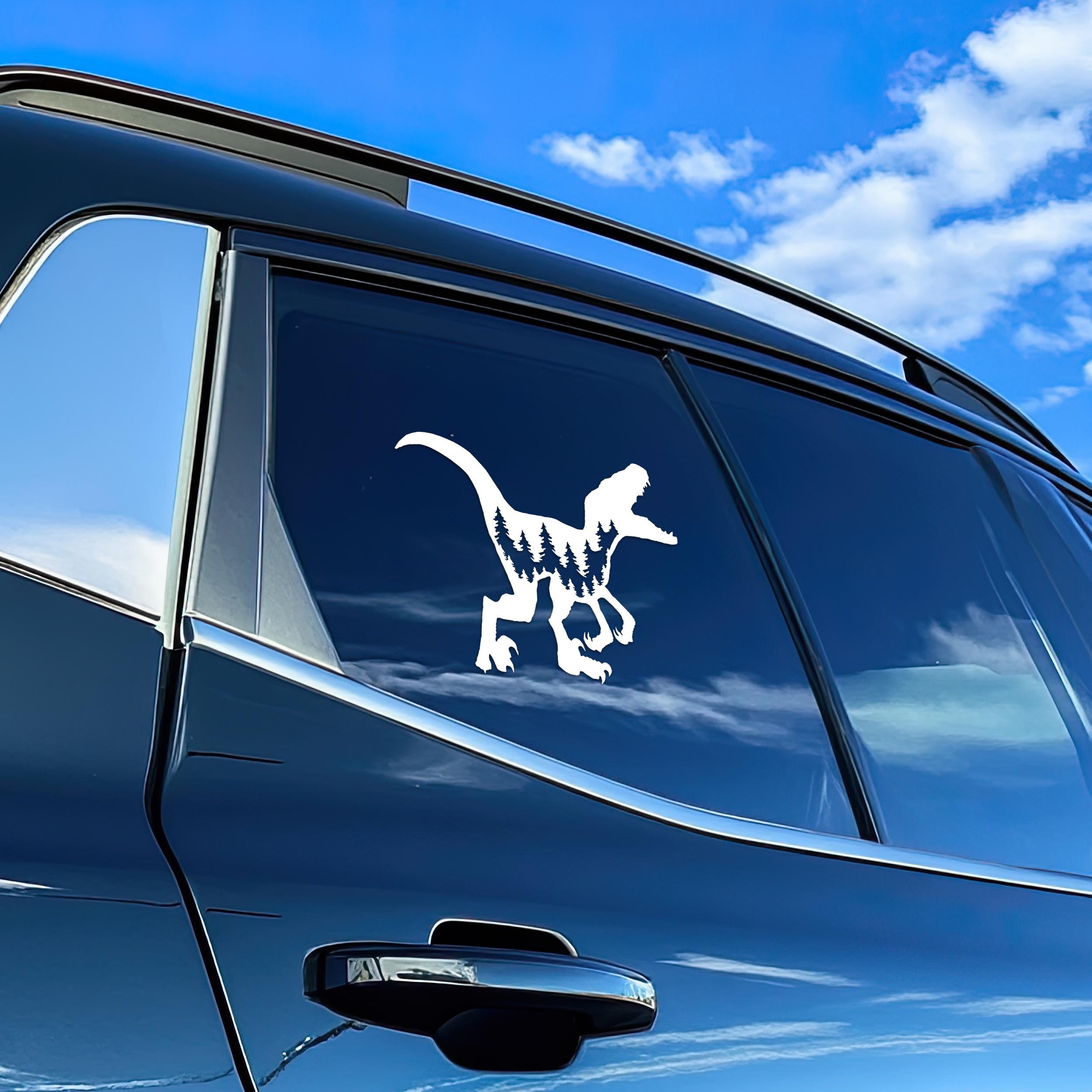 Small Raptor Decals Raptor Dinosaur Decal Car Decal Raptor Dino Sticker Durable Waterproof ...
