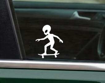 Mini Alien Decal Alien UFO Car Window Sticker Cryptid Decal Gift For Cryptid Fan Sticker Alien Cryptid Car Accessories Alien Gift Hidden