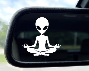 Mini Alien Decal Alien UFO Car Window Sticker Cryptid Decal Gift For Cryptid Fan Sticker Alien Cryptid Car Accessories Alien Gift Hidden